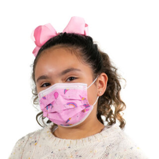 KIDS 3 LAYERS MASK - PINK