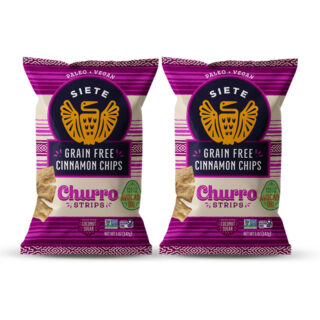 Siete Family Foods Churro Chips Grain Free Cinnamon Flavor, 5 oz. Bag - 2 Pack