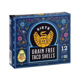 Siete Family Foods, Grain Free Crunchy Taco Shells, 12 Count Box